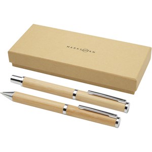 Marksman 107833 - Apolys presentförpackning med kulspetspenna och kulpenna i bambu 