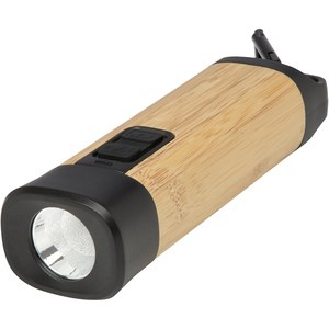 STAC 104570 - Kuma ficklampa med karbinhake av bambu och RCS-återvunnen plast